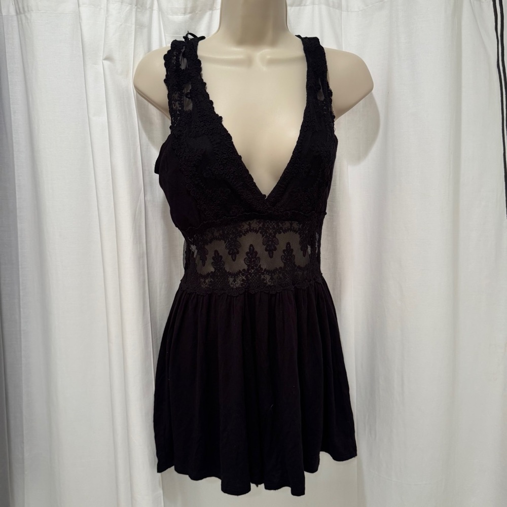 Sage Black Lace Dress